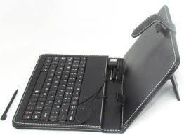 Capa Com Teclado P/ Tablet 7 Pol E Caneta Touch